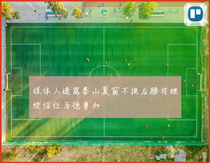 媒体人透露泰山夏窗不换后腰将继续信任马德鲁加